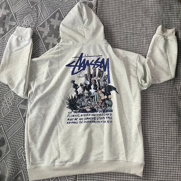Stussy Psychedelic Hoodie In Gray Size L - Picture 1 of 9